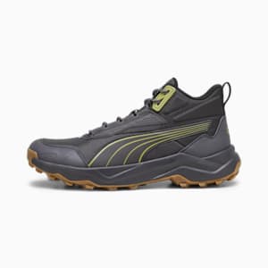 Tenis para senderismo Obstruct Pro Mid, Dark Coal-Gum-Kiwi Green, extralarge