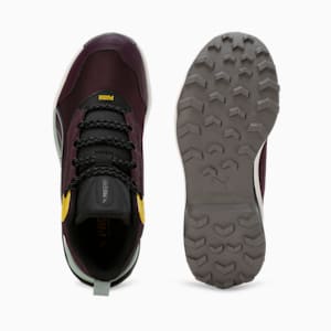 Obstruct Pro Mid Trail Running Shoes, Midnight Plum-Green Fog, extralarge-IND