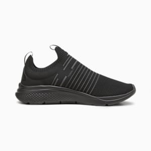 Mens black slip on trainers new arrivals