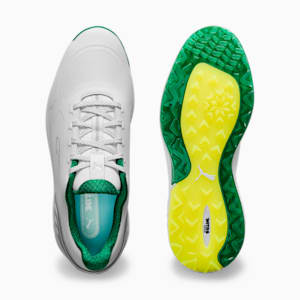 メンズ ゴルフ アルファキャット ニトロ スパイクレス シューズ, PUMA White-Archive Green-Yellow Burst, extralarge-JPN