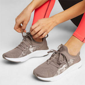 SOFTRIDE Sophia 2 Marbleized Women's Running Shoes, Dark Clove-PUMA White, extralarge-IND
