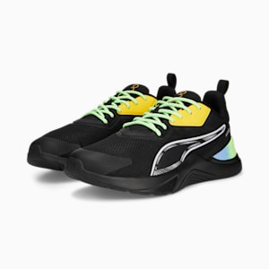 Infusion One8 Unisex Training Shoes, PUMA Black-Fizzy Lime