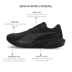 Deviate NITRO™ 2 WTRepel Men's Trail Running Shoes, PUMA Black-Dark Coal, extralarge-IND