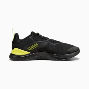 Infusion Premium Unisex Training Shoes, PUMA Black-Yellow Burst, extralarge-IND