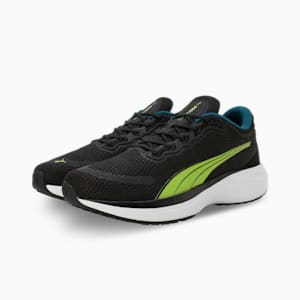 Scend Pro Running Shoes, PUMA Black-Lime Pow-Ocean Tropic, extralarge-IND
