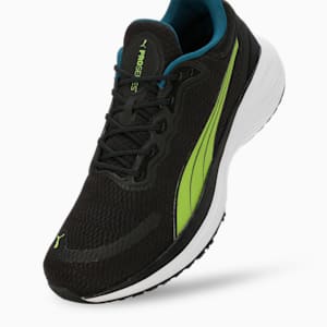 Scend Pro Running Shoes, PUMA Black-Lime Pow-Ocean Tropic, extralarge-IND