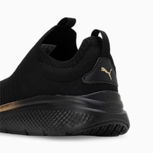 Softride Pro Echo Slip Metal Women's Running Shoes, PUMA Black-PUMA Gold, extralarge-IND