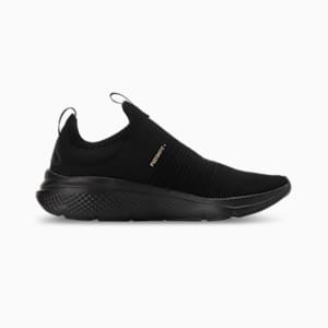 Softride Pro Echo Slip Metal Women's Running Shoes, PUMA Black-PUMA Gold, extralarge-IND