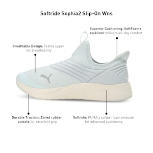 Softride Sophia 2 Women's Slip-On Shoes, Dewdrop-Warm White-PUMA Silver, extralarge-IND