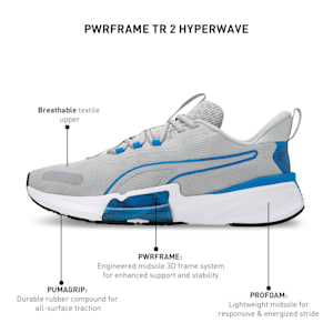 PWRFrame TR 2 Men's Training Shoes, Ash Gray-Ultra Blue, extralarge-IND