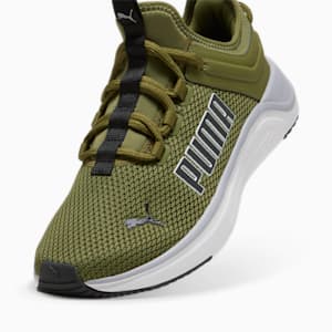 Softride Astro Slip-On Men's Running Shoes, Olive Green-Gray Fog-PUMA White-PUMA Black, extralarge