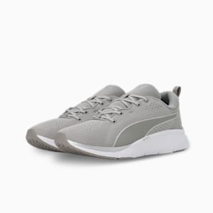 Softride Pro Echo Unisex Running Shoes, Concrete Gray-PUMA White, extralarge-IND