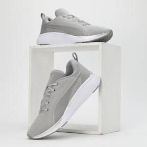 Softride Pro Echo Unisex Running Shoes, Concrete Gray-PUMA White, extralarge-IND