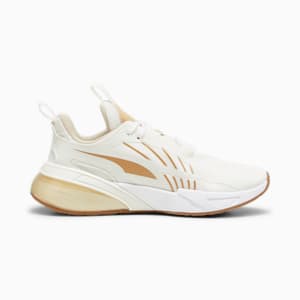 X-Cell Action Molten Metal Women's Running Shoes, Warm White-Toasted Almond-PUMA Gold, extralarge-IND