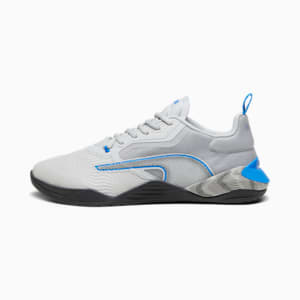 Fuse 2.0 Hyperwave Men's Training Shoes, Ash Gray-PUMA Black-Ultra Blue, extralarge-IND