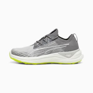 メンズ ゴルフ エレクトロキャット ニトロ スパイクレスシューズ, Ash Gray-Slate Sky-Safety Yellow, extralarge-JPN