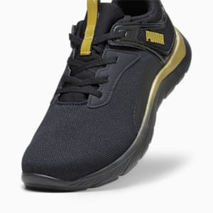ウィメンズ ソフトライド REMI モルテン メタル ランニングシューズ, PUMA Black-PUMA Gold, extralarge-JPN
