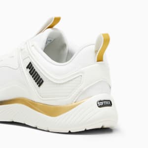 SOFTRIDE Remi Molten Metal Women's Running Shoes, PUMA White-PUMA Gold-PUMA Black, extralarge-IND