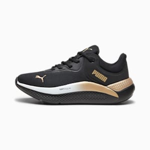 Softride Pro Molten Metal Women's Running Shoes, PUMA Black-PUMA Gold-Matte Gold, extralarge-IND