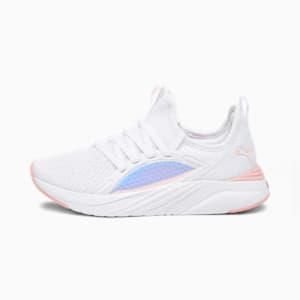 Softride Sophia 2 Crystal Youth Sneakers, PUMA White-Peach Smoothie-PUMA Black, extralarge-IND