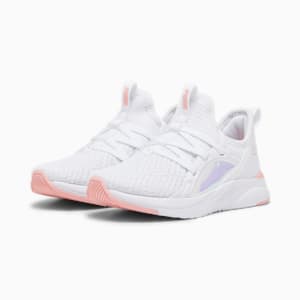 SOFTRIDE Sophia 2 Crystal Kid's Sneakers, PUMA White-Peach Smoothie-PUMA Black, extralarge-IND