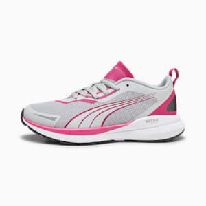 Tenis PUMA Kruz NITRO para adolescentes, Ash Gray-Pinktastic-PUMA Silver, extralarge