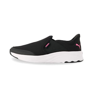 ウィメンズ ランニング ソフトライド ソフィア スリッポン スニーカー, PUMA Black-Ravish, extralarge-JPN