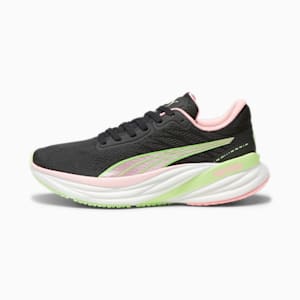 Tenis para correr Magnify NITRO 2 para mujer, PUMA Black-Koral Ice-Speed Green, extralarge