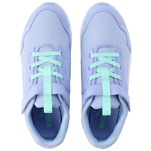 キッズ プーマ スピードモンスター V4 スニーカー 17-24cm, Elektro Purple-PUMA White