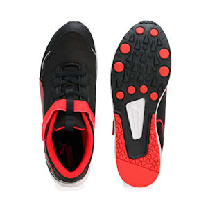 キッズ プーマ スピードモンスター V4 スニーカー 17-24cm, PUMA Black-PUMA Red, extralarge-JPN