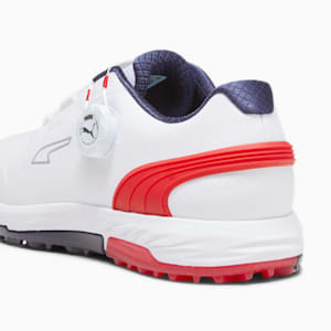 メンズ ゴルフ アルファキャット ニトロ ディスク スパイクレス シューズ, PUMA White-For All Time Red-PUMA Navy, extralarge-JPN