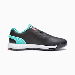 メンズ ゴルフ アルファキャット ニトロ ディスク スパイクレス シューズ, PUMA Black-AQUA GREEN-SHOCKING PINK, extralarge-JPN