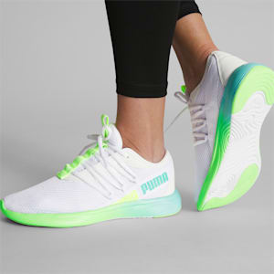 Zapatos para correr Star Vital Fade para mujer, PUMA White-Fast Yellow-Electric Peppermint