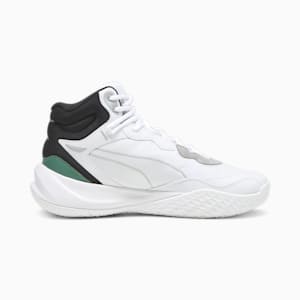 メンズ プレイメーカー プロ ミッド プラス バスケットボールシューズ, PUMA Black-Ash Gray-Eucalyptus-Alpine Snow, extralarge-JPN