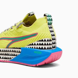 PUMA x lemlem NITRO Luxe Women's Training Shoes, Yellow Burst-Racing Blue-Pink Glimmer, extralarge-IND