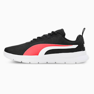 Supreme Comfort Men's Running Shoes, PUMA Black-PUMA White-High Risk Red, extralarge-IND