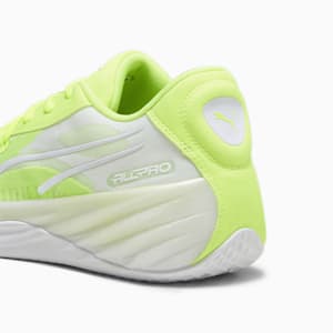 All-Pro NITRO Men's Basketball Shoes, Lime Squeeze-PUMA White, extralarge