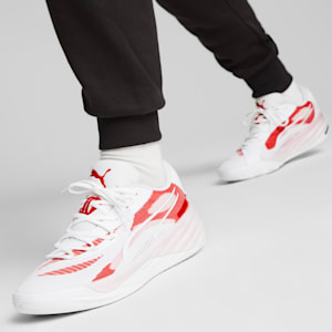 All-Pro NITRO™ Team Men's Basketball Shoes, PUMA White-For All Time Red, extralarge