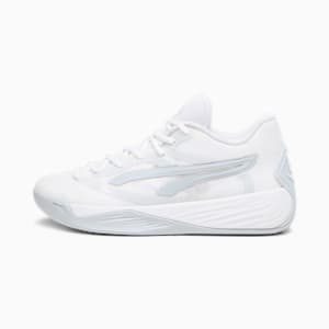 STEWIE x TEAM Stewie 2 Women's Basketball Shoes, PUMA White-Platinum Gray, extralarge
