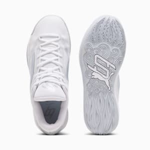 STEWIE x TEAM Stewie 2 Women's Basketball Shoes, PUMA White-Platinum Gray, extralarge