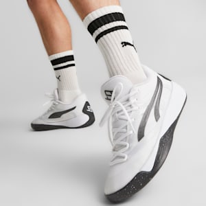 STEWIE x TEAM Stewie 2 Women's Basketball Shoes, PUMA White-PUMA Black, extralarge