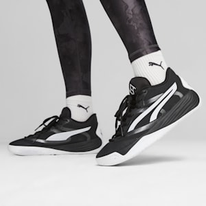 STEWIE x TEAM Stewie 2 Women's Basketball Shoes, PUMA Black-PUMA White, extralarge