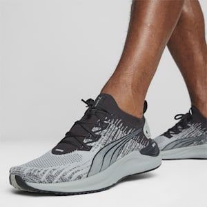 Tenis para correr Lowify NITRO 3 Knit para hombre, Dark Coal-Concrete Gray, extralarge