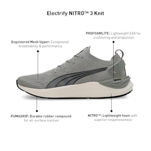 Electrify NITRO™ 3 Knit Men's Running Shoes, Smokey Gray-Flat Dark Gray, extralarge-IND