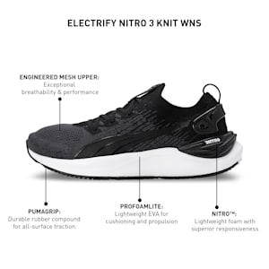 Electrify NITRO™ 3 Knit Women's Running Shoes, PUMA Black-PUMA White, extralarge-IND