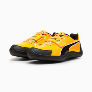 evoSPEED Throw 10.5 Men's Spikes, Sun Stream-PUMA Black-PUMA White, extralarge