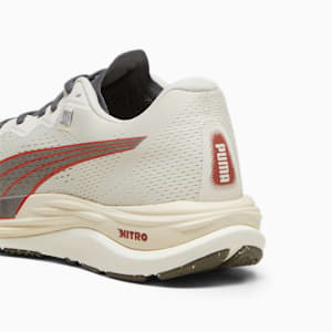 PUMA x FIRST MILE Velocity NITRO 2 Men's Running Shoes, Alpine Snow-Cool Dark Gray-Astro Red, extralarge-GBR