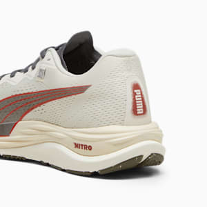 PUMA x FIRST MILE Velocity NITRO™ 2 Men's Running Shoes, Alpine Snow-Cool Dark Gray-Astro Red, extralarge