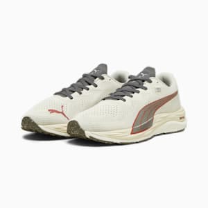 PUMA x FIRST MILE Velocity NITRO™ 2 Men's Running Shoes, Alpine Snow-Cool Dark Gray-Astro Red, extralarge-IND