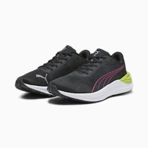 Tenis para correr infantiles Electrify NITRO 3, Puma Black-Cool Dark Gray-Pinktastic, extralarge